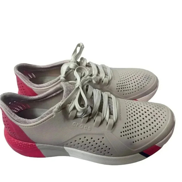 Crocs Literide Colorblock Slip On Casual Sneakers size 9 - Picture 7 of 12